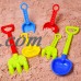 Kids Beach Sand Toys Set for Gift with Sand Molds,Mesh Bag, Sand Wheel,Tool Play Set, Watering Can, Shovels, Rakes, Bucket ,Sea Creatures, Castle Molds 18 PCs F-129   